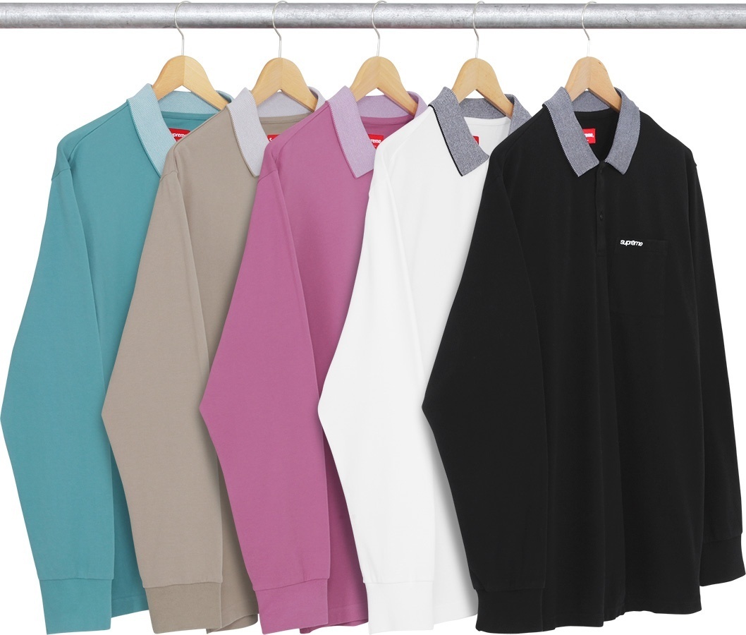 Checker Rib L/S Polo